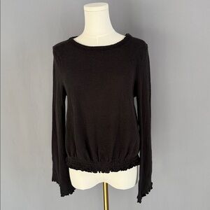 Chic Black Long Sleeve Top